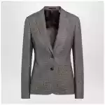 Burberry Prince of Wales Wool-Blend Single-Breasted Jacket