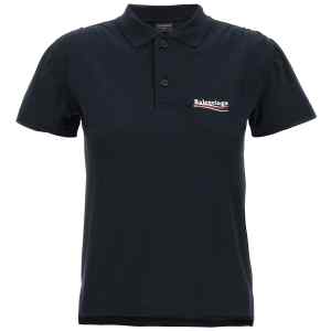 Balenciaga Logo Embroidery Polo Shirt