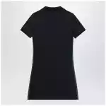 GUCCI Blue Cotton Jersey Dress with Web Detail