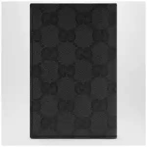 GUCCI Essence Classic card holder in black GG fabric
