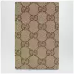 GUCCI Essence Classic card holder in sand beige GG fabric