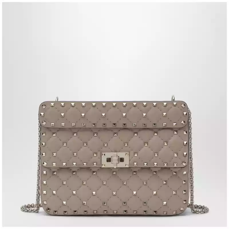 9W2B0122NAP_T_VALE-P45.a Valentino Garavani Medium Rockstud Spike bag in powder pink nappa leather
