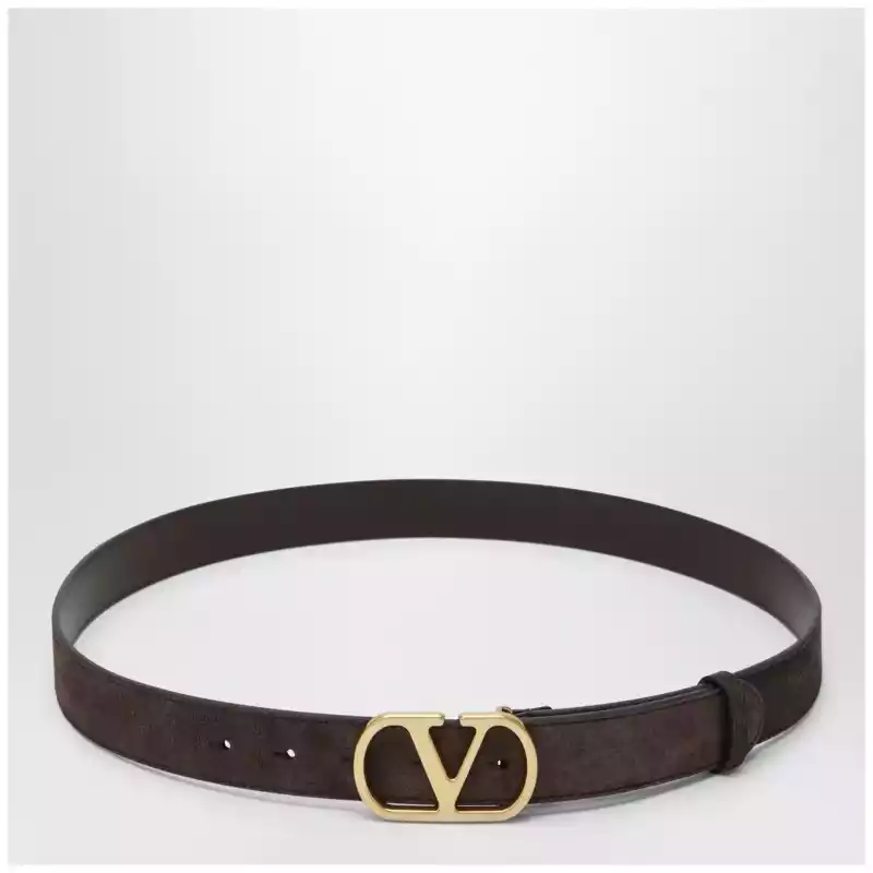 9Y2T0SM3MXA_T_VALE-0TO.a Valentino Garavani VLogo Signature Belt in Ebony Suede