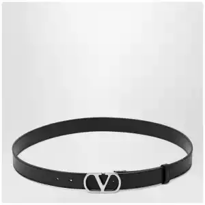 Valentino Garavani Black VLogo Signature belt