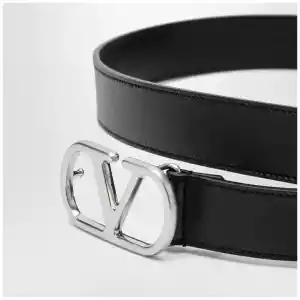 Valentino Garavani Black VLogo Signature belt