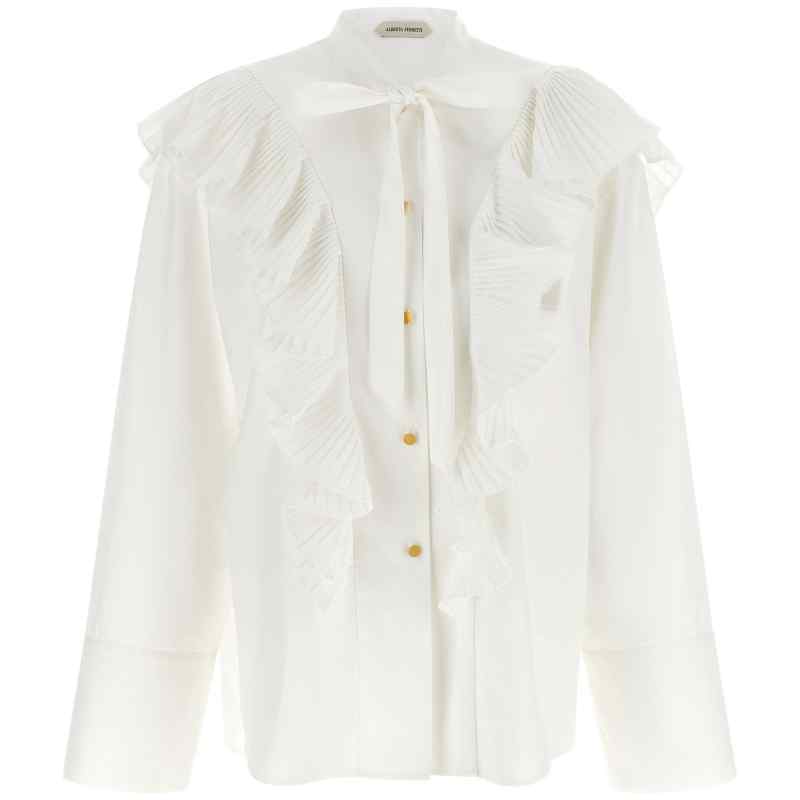 A021766220002_01_M_2026-07-06T09-35-05.67Z Alberta Ferretti Pleated Ruffle Shirt