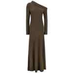 Alberta Ferretti Bare Shoulder Dress