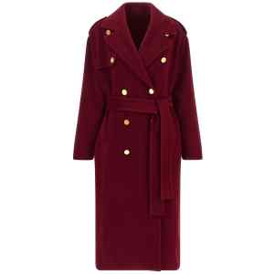 Alberta Ferretti Long Wool Coat