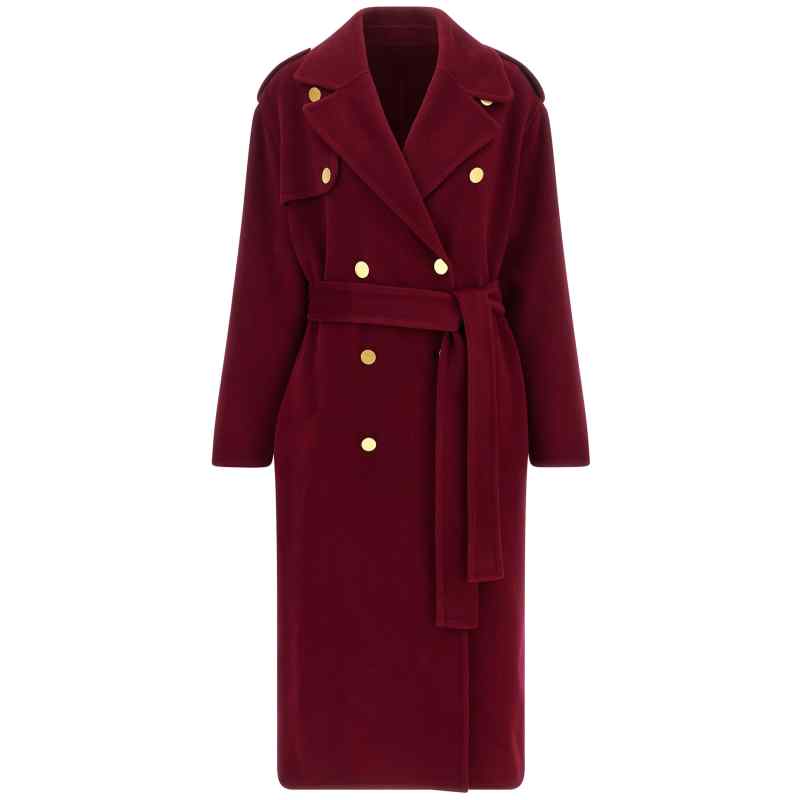 Alberta Ferretti Long Wool Coat
