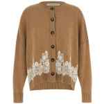 Alberta Ferretti Lace Insert Cardigan
