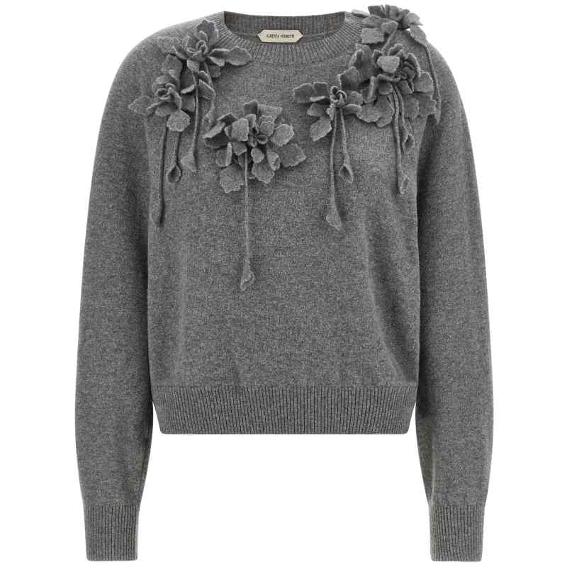 A092066040490_01_M_2026-07-06T09-35-28.959Z Alberta Ferretti Embroidered Flower Sweater