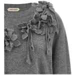 Alberta Ferretti Embroidered Flower Sweater