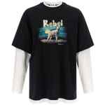 Moschino Double Layer Rebel T-shirt