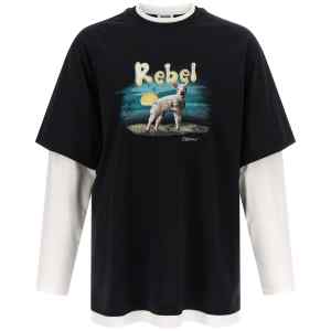 Moschino Double Layer Rebel T-shirt