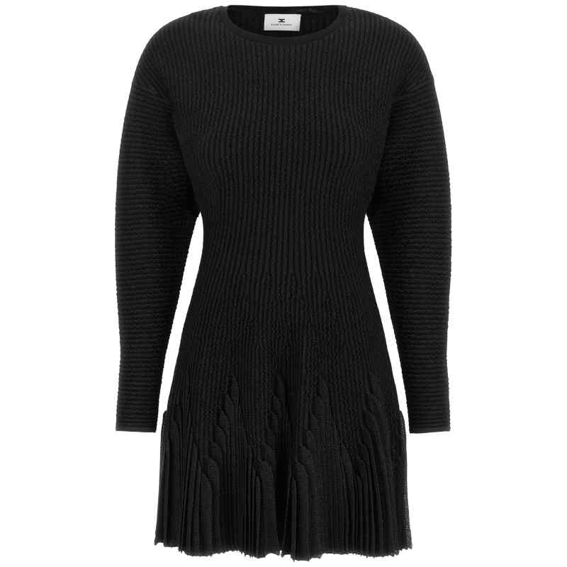 AM12S66E2110_01_M_2026-07-20T09-04-49.939Z Elisabetta Franchi Knitted Pleated Dress