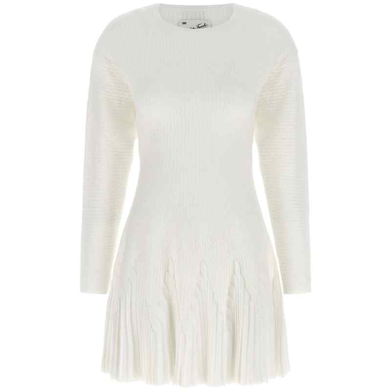 AM12S66E2360_01_M_2026-07-20T09-04-51.005Z Elisabetta Franchi Knitted Pleated Dress