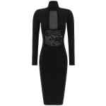Elisabetta Franchi Knitted And Lace Dress