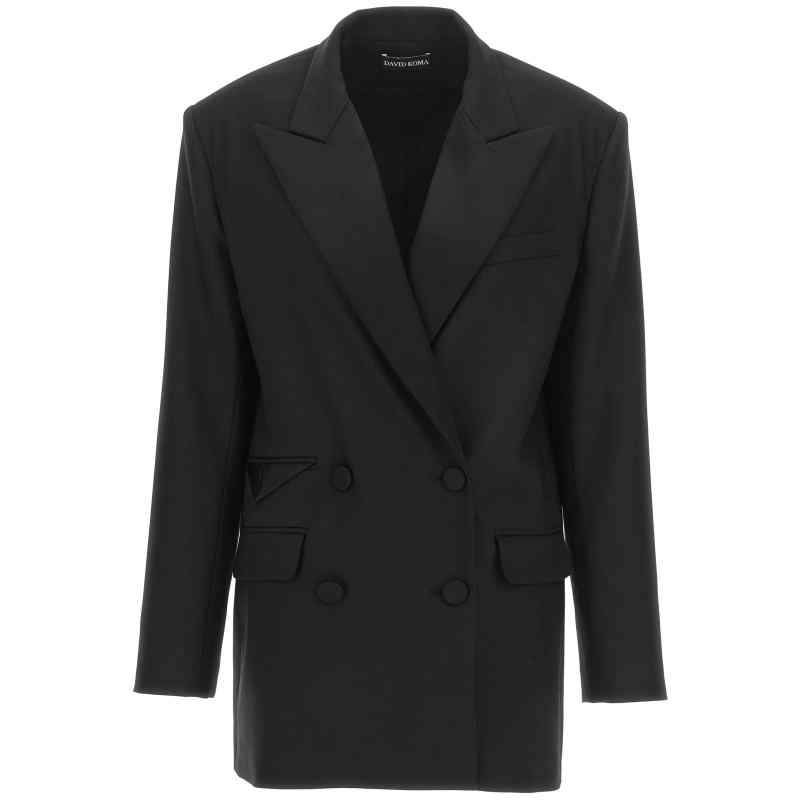 AW23DK11JBLACK_01_M_2023-10-20T07-03-32.675Z David Koma Tailored Tuxedo Blazer
