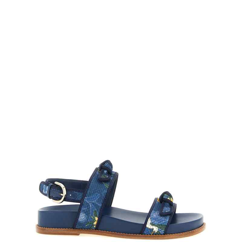 Alexandre Birman A. Birman X Agua Grosgrain Raffia Sport Sandals