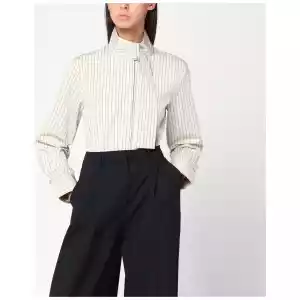 Patou Striped shirt with scarf collar