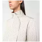 Patou Striped shirt with scarf collar