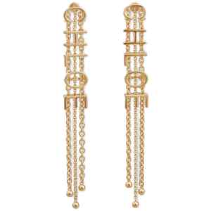 Chloé Lettering Pendant Earrings