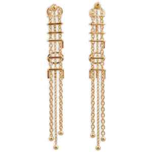 Chloé Lettering Pendant Earrings