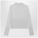 Chloé Slim-fit logo wool cardigan in Sweet Grey