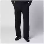 PT Torino Blue Wool-Blend Trousers
