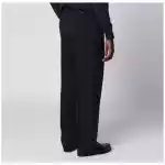 PT Torino Blue Wool-Blend Trousers