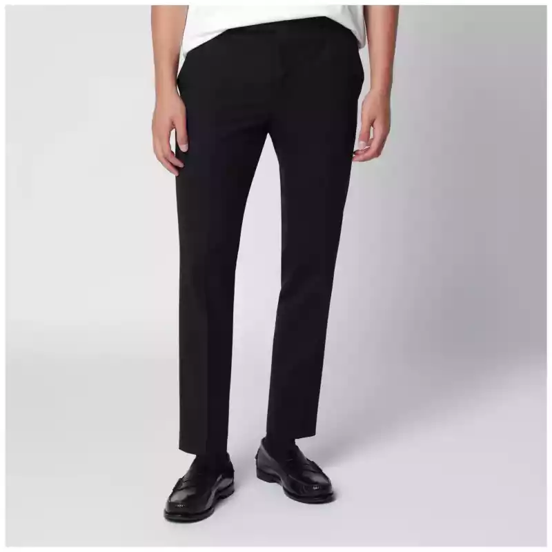 PT Torino Dieci trousers in black wool blend