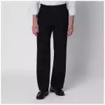 PT Torino Black Cotton Trousers