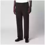 PT Torino Dark Brown Cotton Trousers