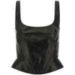 Ermanno Scervino Peplos Leather Top