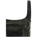 Ermanno Scervino Peplos Leather Top