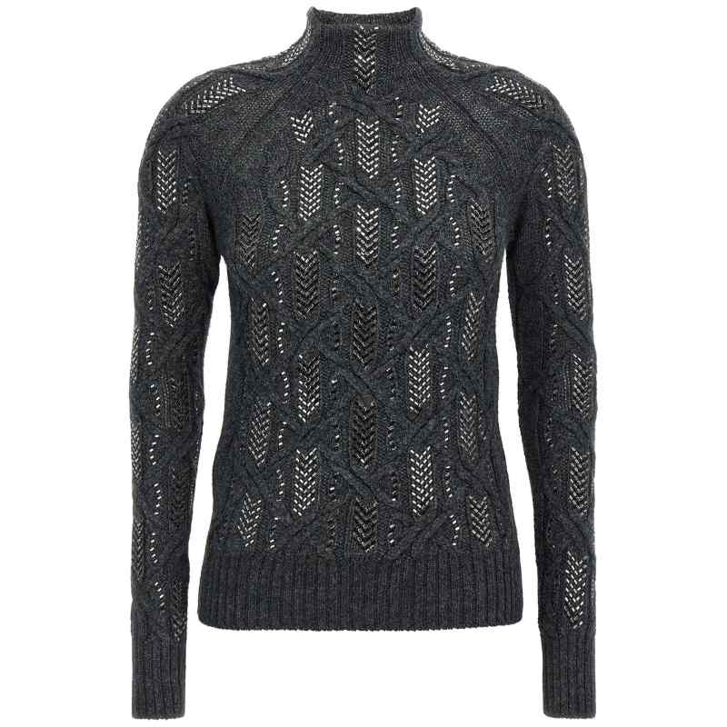 D475M300CTJZWM4516_01_M_2025-06-23T07-30-43.325Z Ermanno Scervino Crystal Braid Sweater