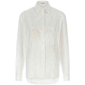 Ermanno Scervino Embroidery Cotton Shirt