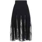 Dolce & Gabbana Charmeuse Skirt With Lace