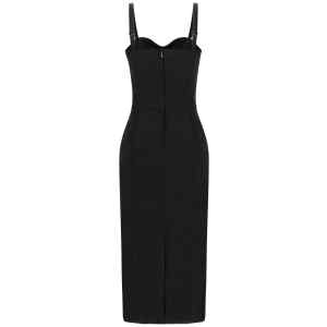 Dolce & Gabbana Black Sicily Bra Corset Dress