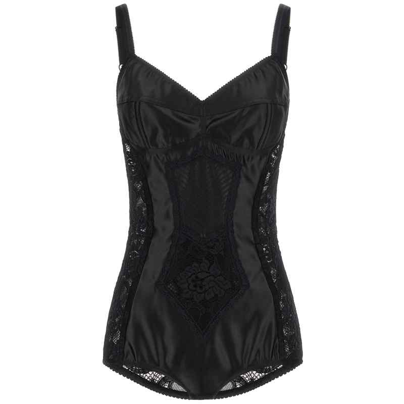 F7AC8TGDCL9N0000_01_M_2026-06-30T10-42-59.798Z Dolce & Gabbana Satin And Lace Corsetry Bodysuit