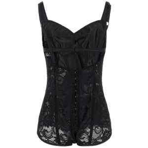 Dolce & Gabbana Satin And Lace Corsetry Bodysuit