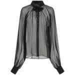 Dolce & Gabbana Chiffon Blouse With Flower