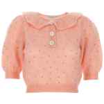 Alessandra Rich Rhinestone Sweater
