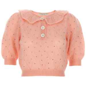 Alessandra Rich Rhinestone Sweater
