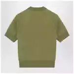 Ami Paris Matcha green Ami De Coeur wool cardigan