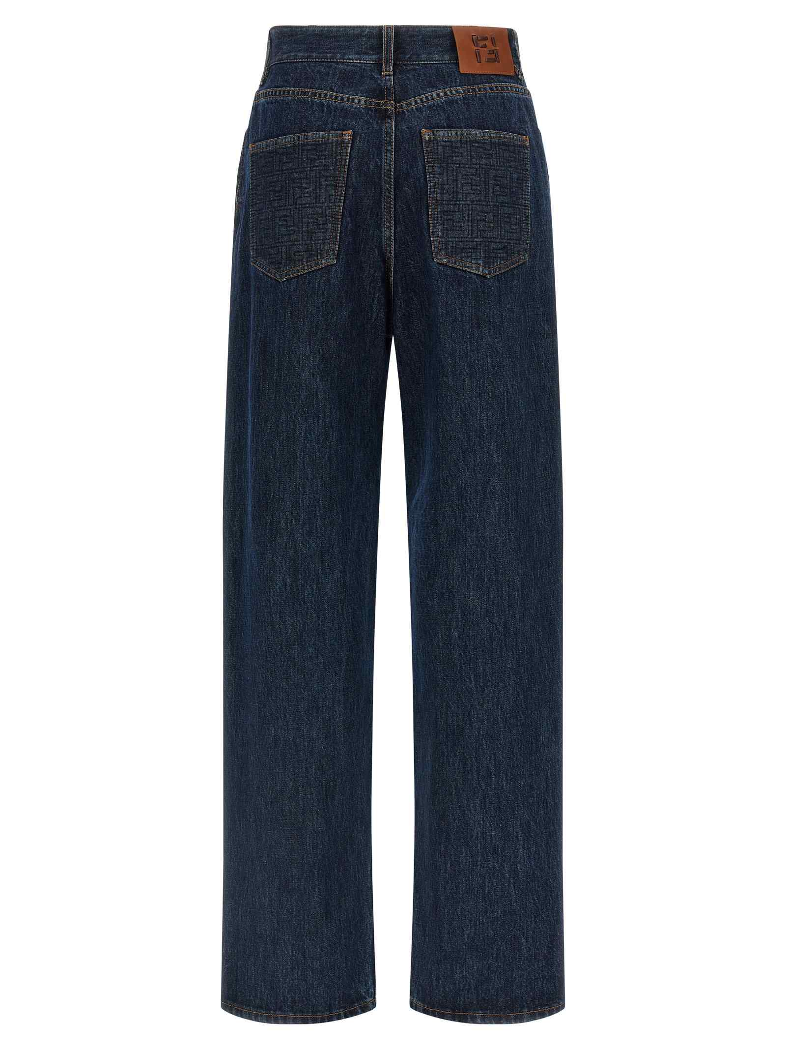Fendi Ff Padded Jeans