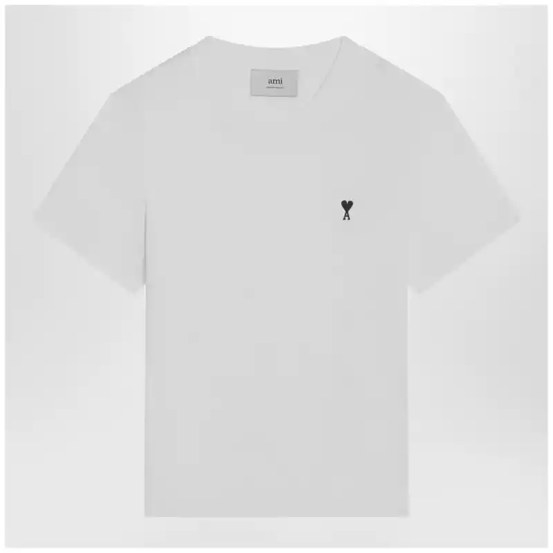 Ami Paris White Ami De Coeur T-shirt