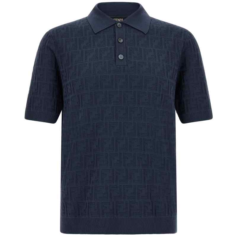 FZC162AUW0F0QA2_01_M_2026-06-26T08-02-47.762Z Fendi Ff Cotton Polo Shirt