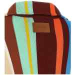 Fendi Striped Poncho With Fringes