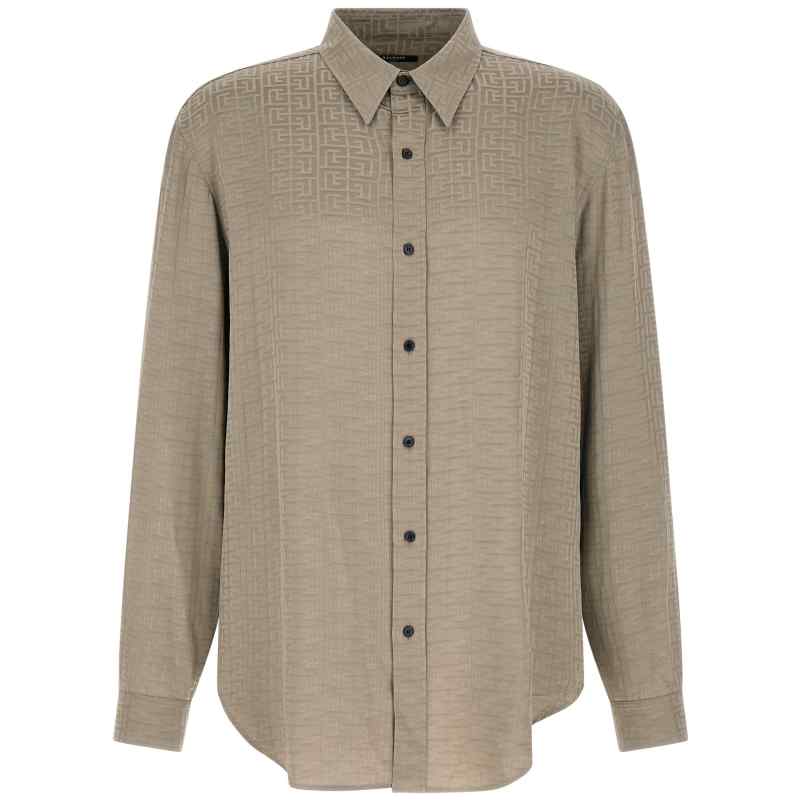GH1HS555VI749DJ_01_M_2026-02-02T09-26-18.213Z Balmain Jacquard Monogram Shirt